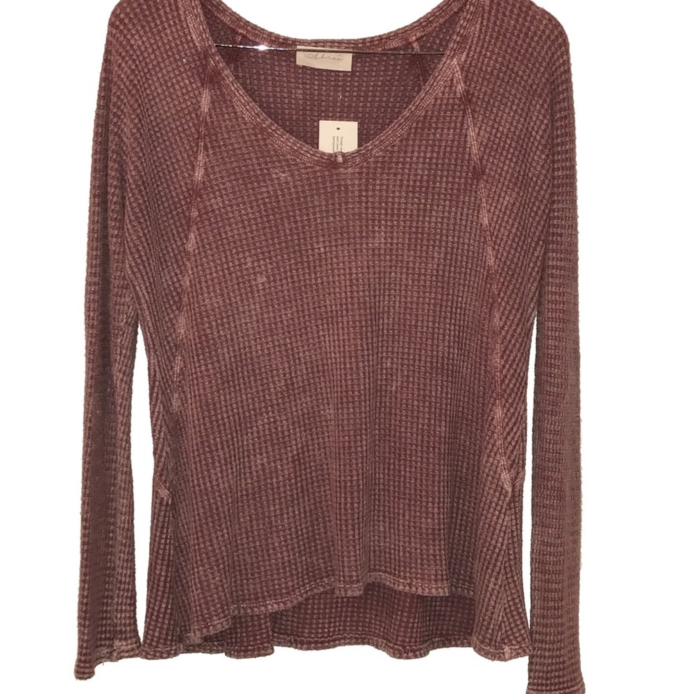 Waffle shirt, long sleeve - COMFY!!